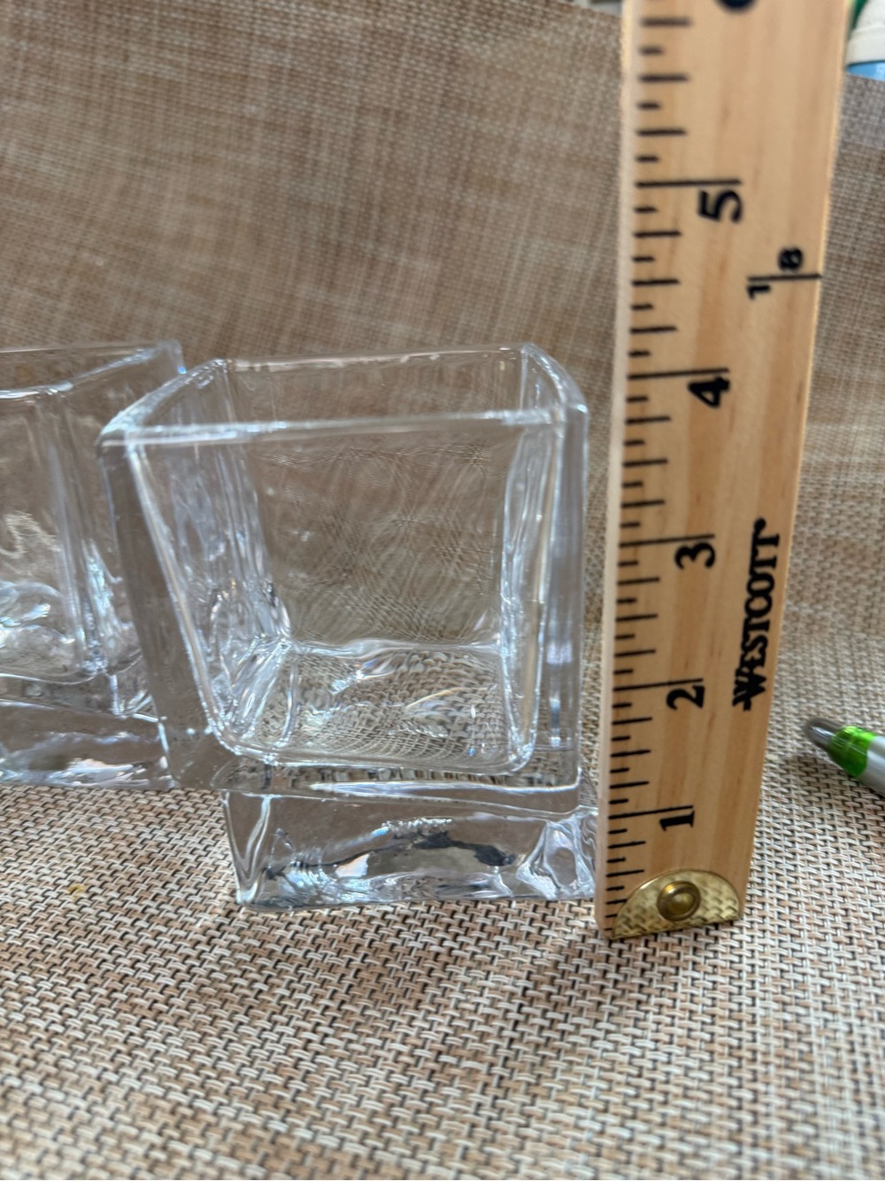 Joyjolt Clear Square Glasses - Set of 2